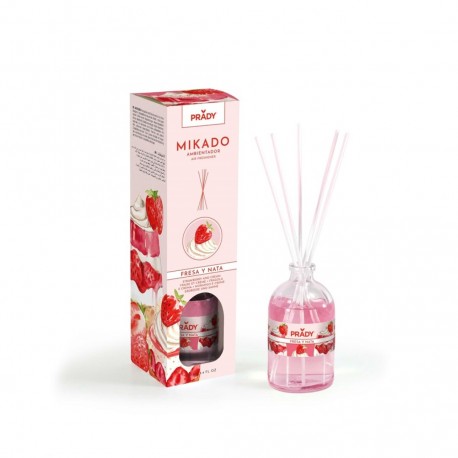 Mikado Fresas y Nata - Ambientador 100ML Prady