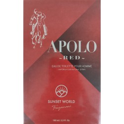 Apolo Red Eau De Toilette Pour Homme Spray 100 ML - Sunset World Fragances