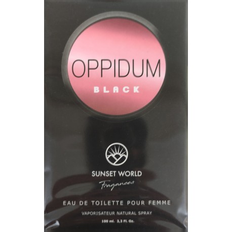 Oppidum Black Eau De Toilette Pour Femme Spray 100 ML - Sunset World Fragances