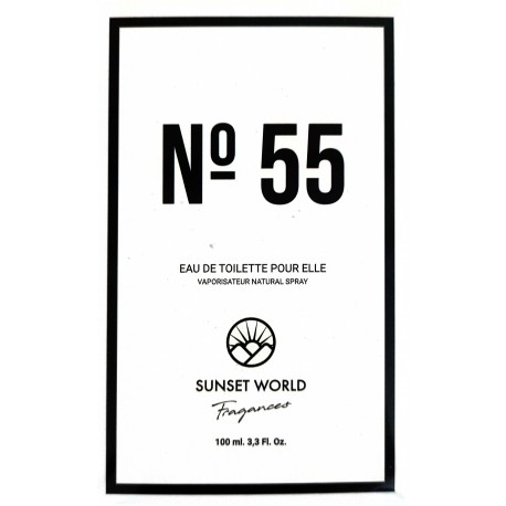 N° 55 Eau De Toilette Pour Elle Spray 100 ML - Sunset World Fragances