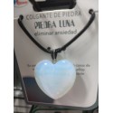 Colgante de piedra Luna con forma de corazón tamaño grande