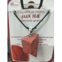 Colgante de piedra Jazpe Rojo