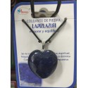 Colgante de piedra Lapislázuli con forma de corazón tamaño mediano