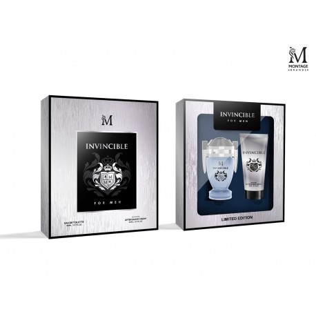 Set Gif Estuche Invincible For Men 50+50 Ml - Montage Brands