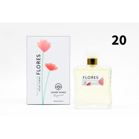 Flores Eau de Toilette Pour Femme Spray de 100 ml - Sunset World Fragances