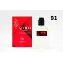 Apolo Red Eau De Toilette Pour Homme Spray 100 ML - Sunset World Fragances