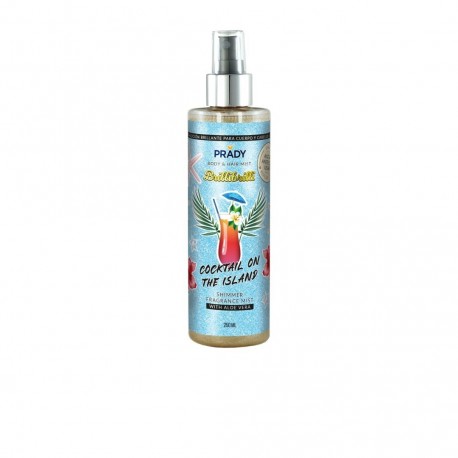 Body and Hair Mist Brillibrilli - Cocktail on the island Shimmer Fragrance Mist With Aloe Vera Spray 250 ML