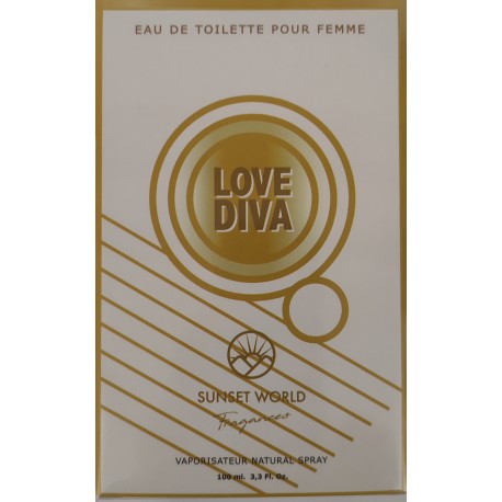 Diva Love Femme Eau De Toilette Spray 100 ML - Sunset World Fragances