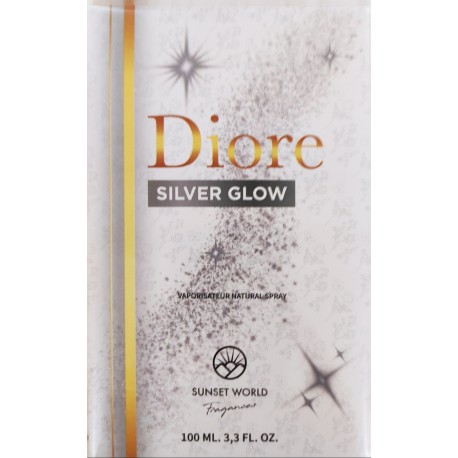 Diore Silver Glow Eau de Toilette Pour Elle Spray de 100 ml - Sunset World Fragances 