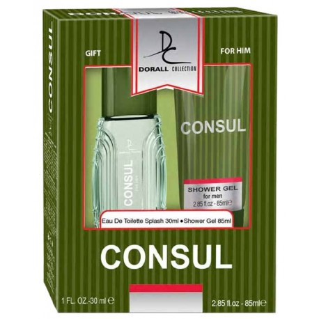Estuche Set - Gift for Him Consul For Men Eau De Toilette 30 ML + Shower gel 85 ML - Dorall Collection