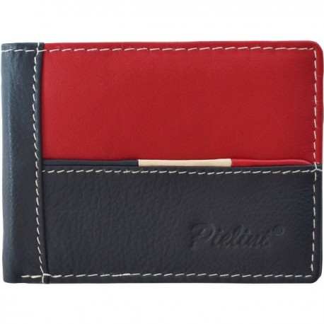 Cartera de Piel Hombre Pielini Mod 3124 Rojo