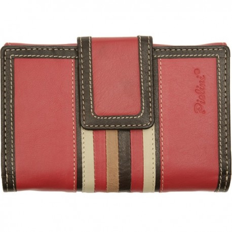 Cartera de Piel Mujer Pielini Mod 3010 Rojo