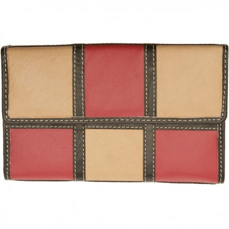 Cartera de Piel Mujer Pielini Mod 4045 Cuero Rojo